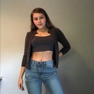 J. Crew Grey Cardigan